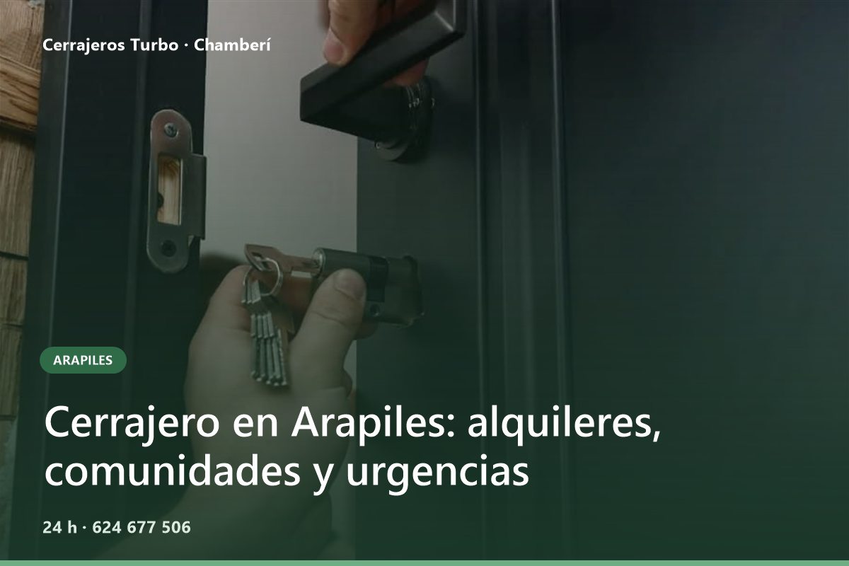 Cambio de bombín en un piso de alquiler de Arapiles